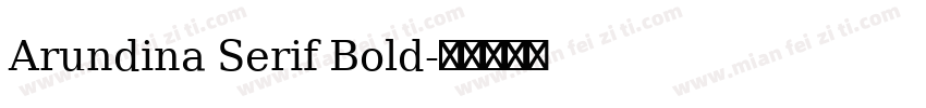Arundina Serif Bold字体转换